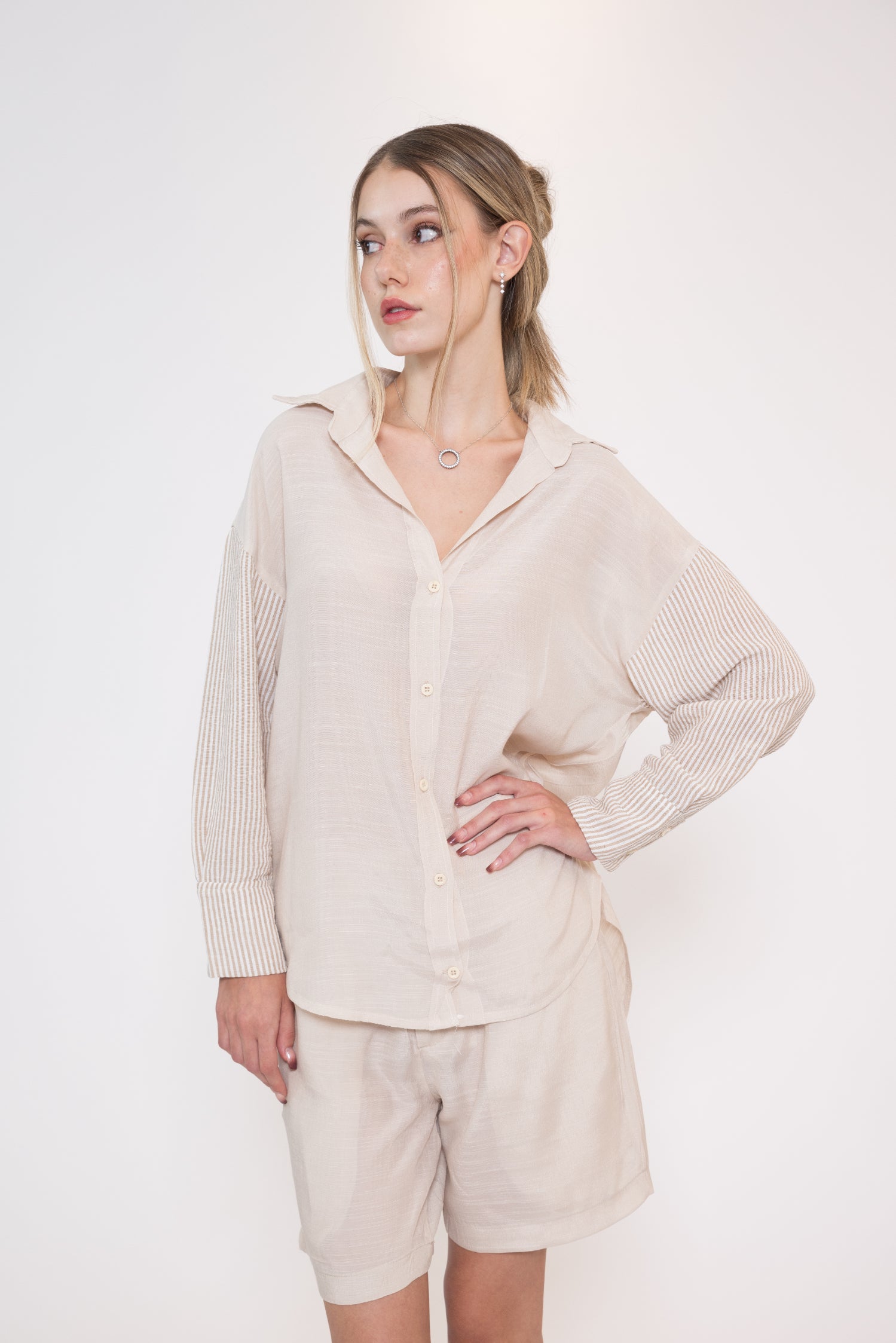 Linen Bermuda Beige